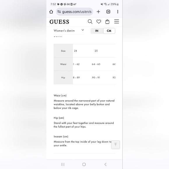 GUESS Jeans. Size 25 - Picture 9 of 9